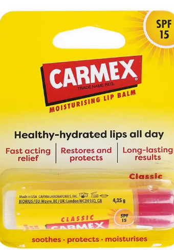 Carmex Moisturising Lip Balm SPF15 4.25G - Classic